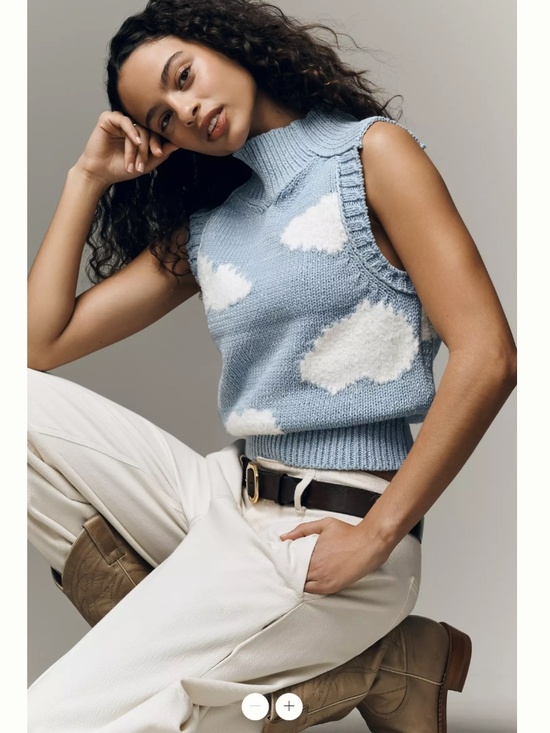 Pilcro Sweaters - Anthropologie Pilcro Cloud Mock-Neck Sweater Vest